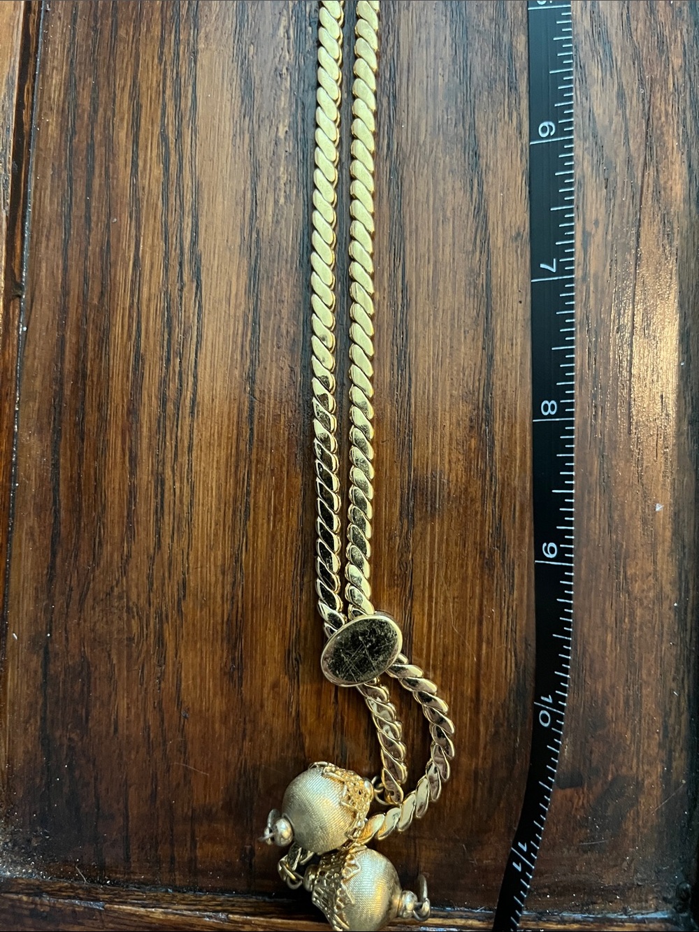 Monet Gold-Tone Lariat Necklace with Tassel Drops - Picture 11 of 14